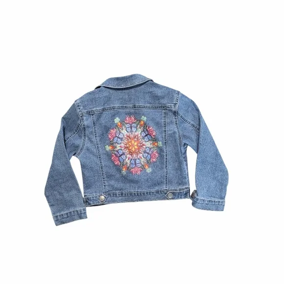 Girls Disney Encanto Denim Jacket, Size Small (6/6X) - Picture 1 of 4